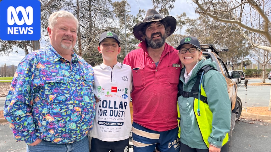 12yo Dusty Langby arrives in Canberra after 500km walk to meet prime minister