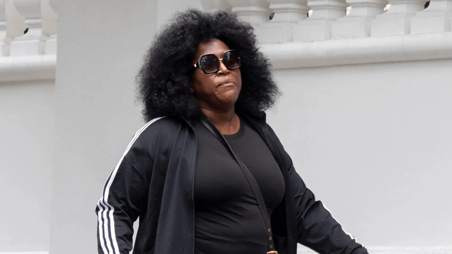 80s pop legend unrecognisable as she walks her dogs in Notting Hill – can you guess who?
