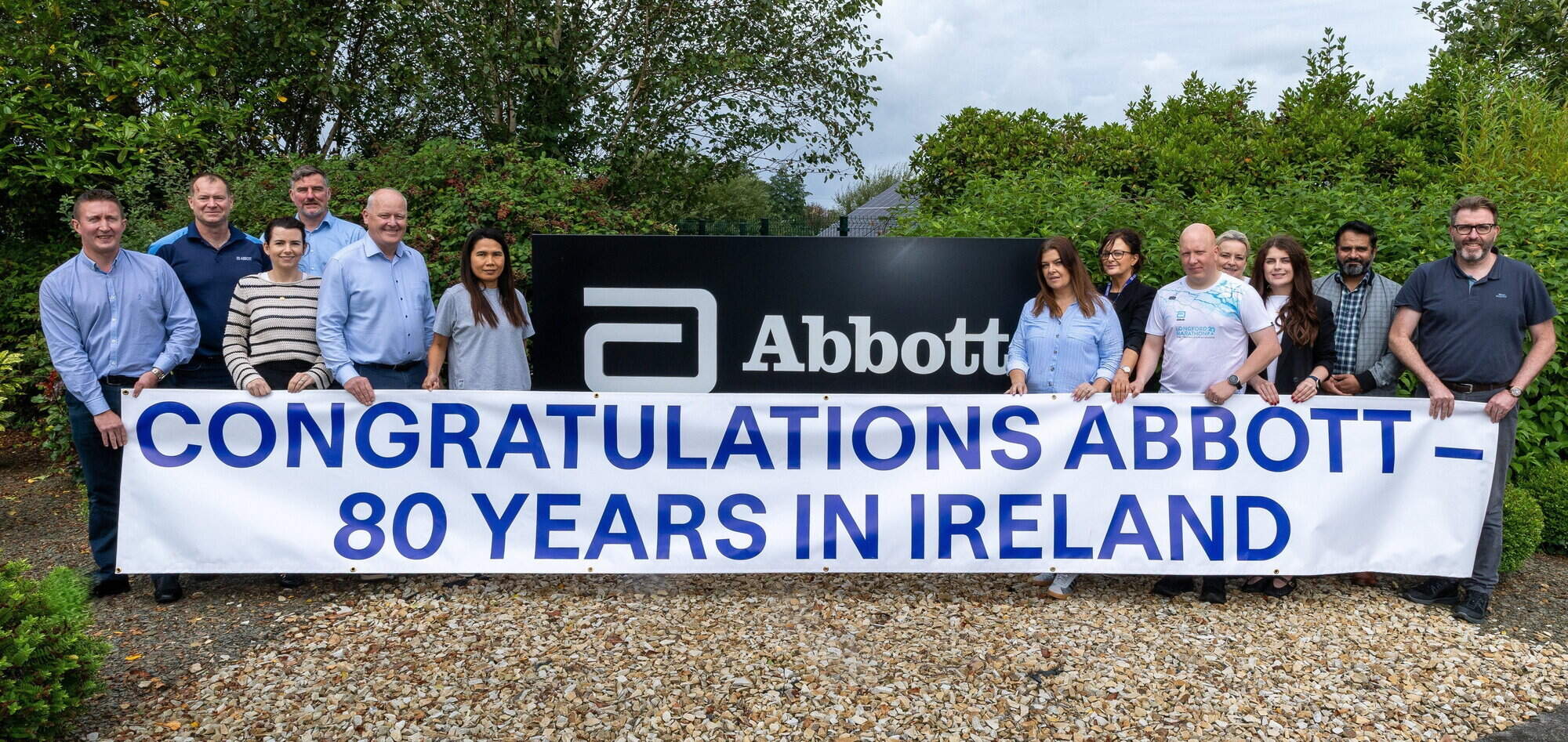 Abbott marks 80 years in Ireland and over 50 years in Sligo where its nutrition and diagnostics plants have been hailed