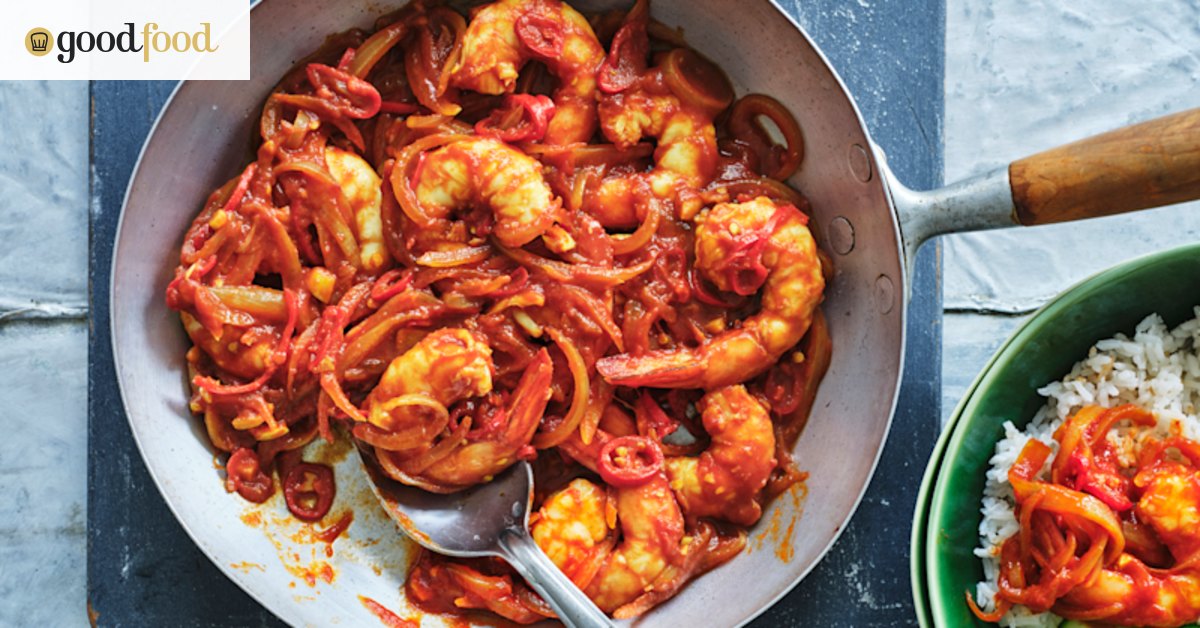Adam Liaw’s quick chilli prawns with coconut rice