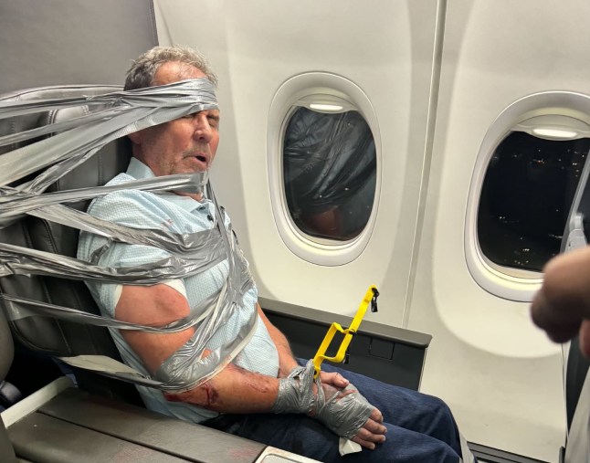 Air passenger held down with duct tape on American Airlines flight after ‘racist meltdown’ revealed