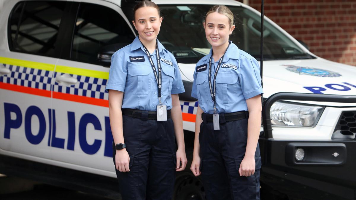 Albany twins Isabell and Lilly O’Donnell relish being police cadets in their home town before career in blue