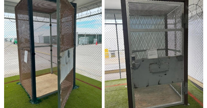 Alligator Alcatraz had cramped conditions, "small metal enclosures," watchdog finds