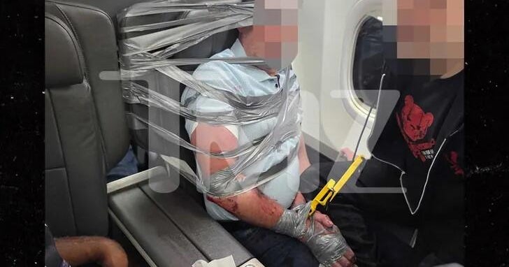 American Airlines passenger duct-taped to seat after mid-flight outburst