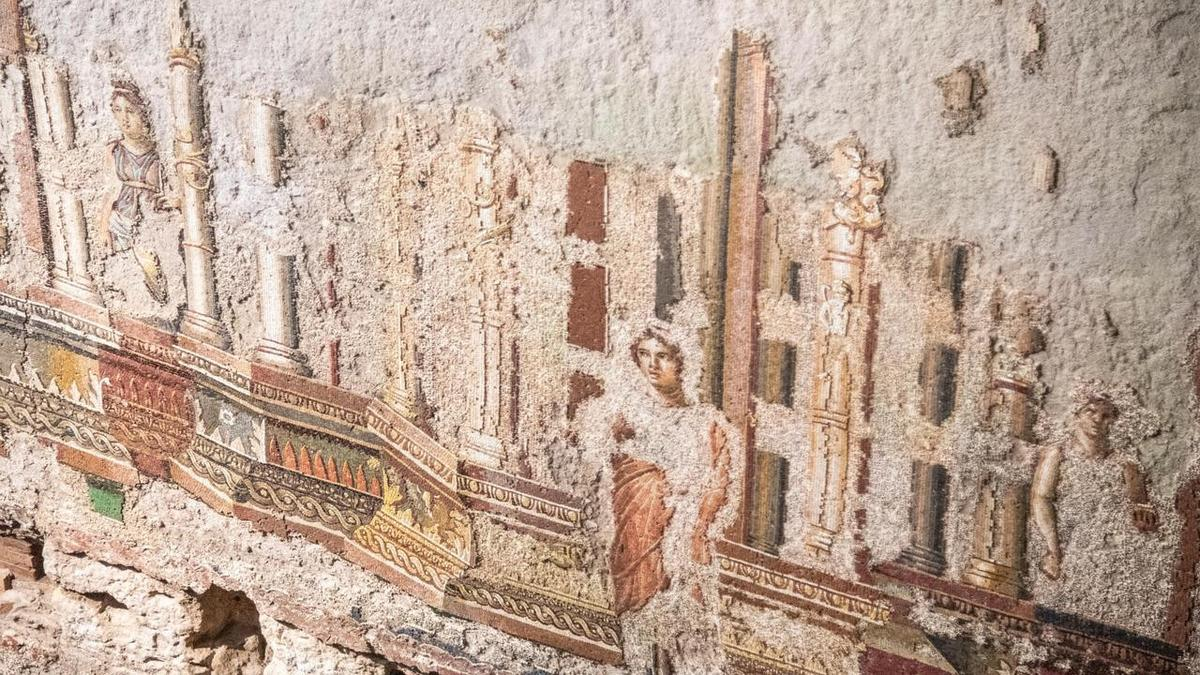 Ancient Rome's biggest fresco and mosaic restored