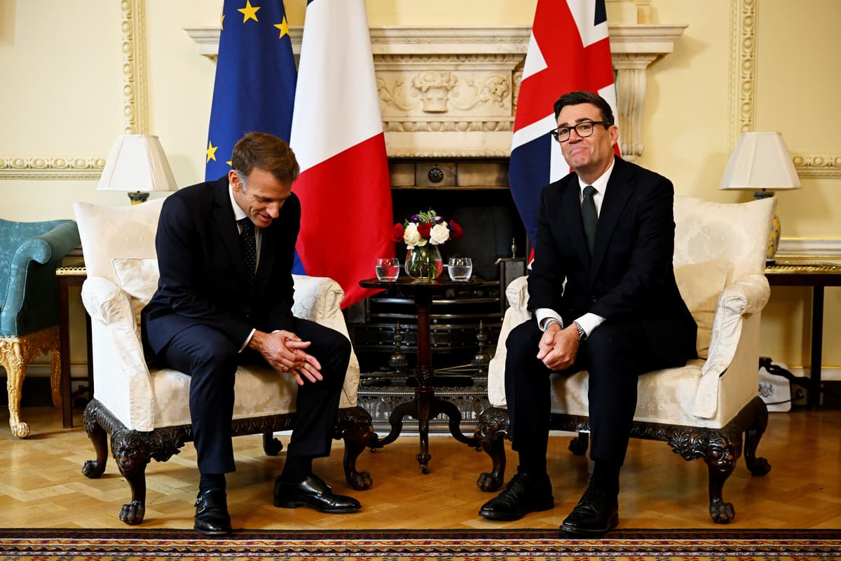 Andy Burnham praises Emmanuel Macron for collaboration as they meet at No 10