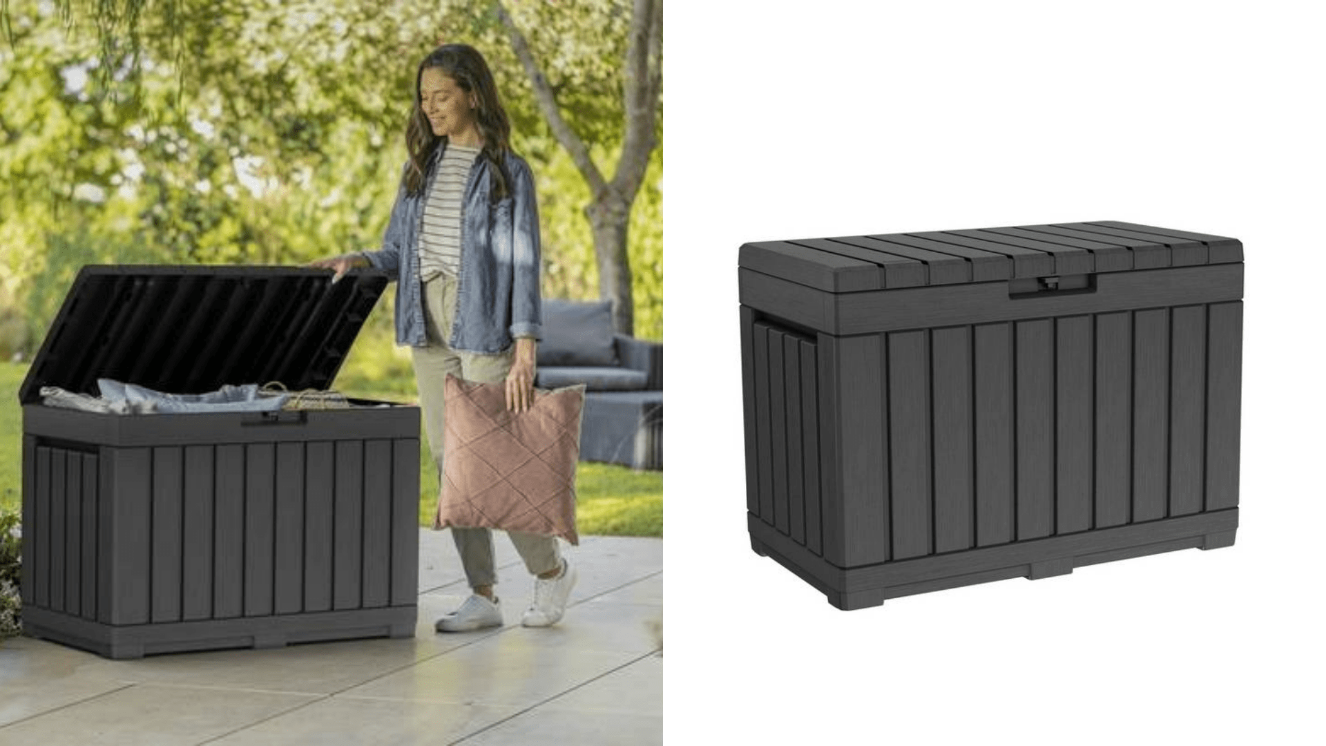 Argos £37 storage box can ‘withstand winter weather’ and is perfect for tidying away garden furniture this autumn