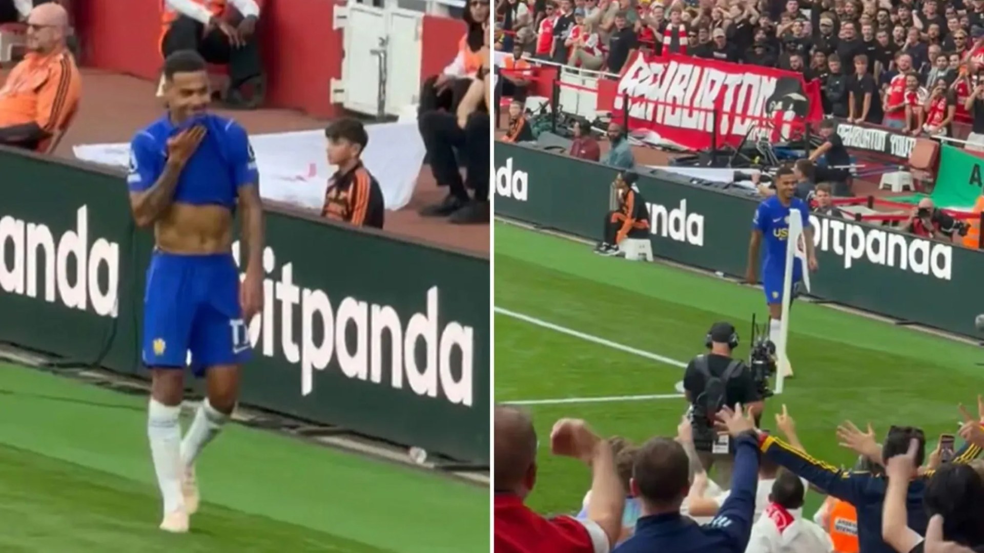 Arsenal fans tease Morgan Rogers with brutal chant as Chelsea star is subbed during 2-1 win at Emirates