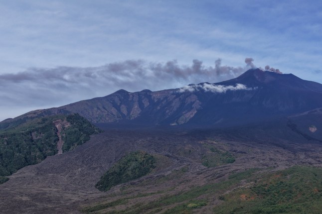Ash billows two and a half miles into sky and ‘red alert’ issued after Mount Etna erupts