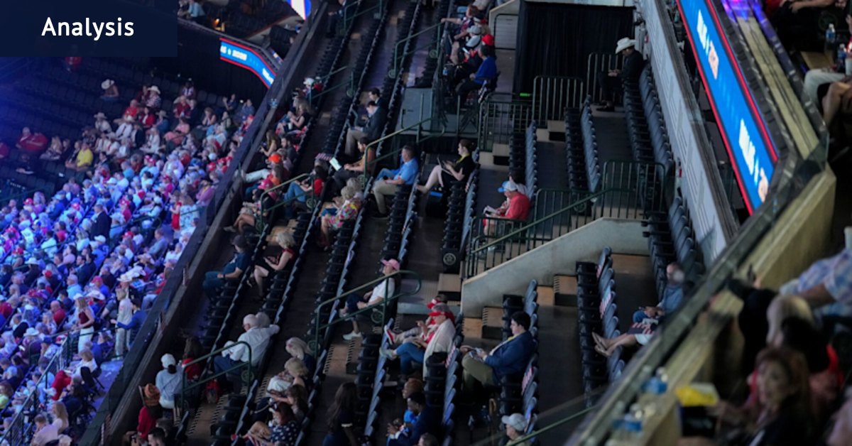 At half-full stadium, Trump makes desperate pitch to save the midterms