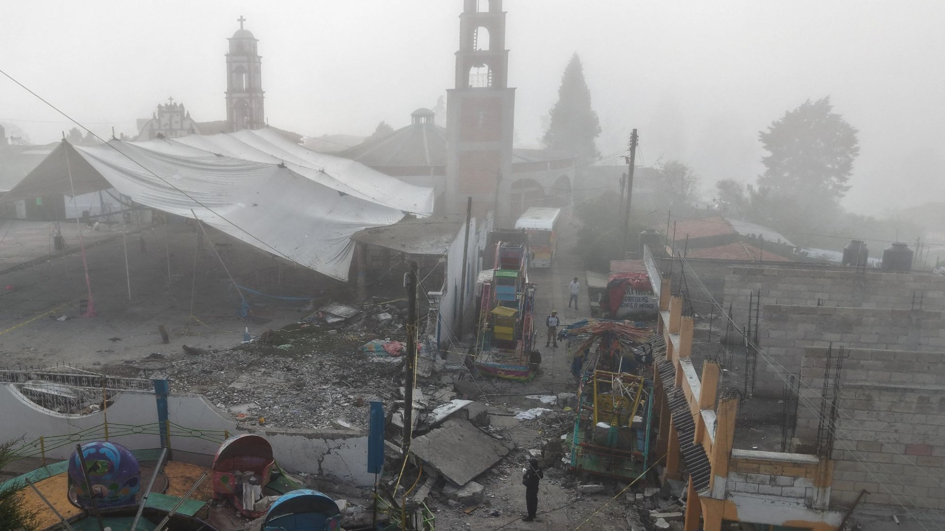 At least 10 dead and 64 injured after massive fireworks explosion at packed festival in Mexico