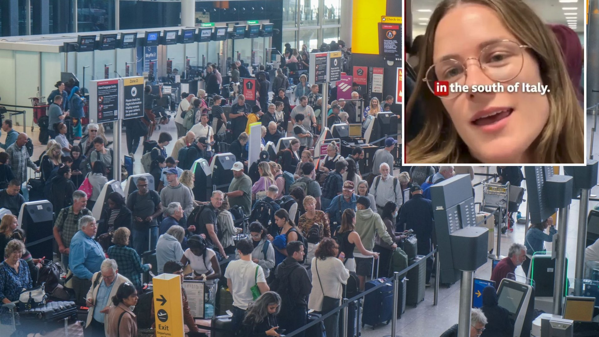 BBC star & fiancé unable to fly to their wedding as passengers stuck for hours at UK airports & left sleeping on floors