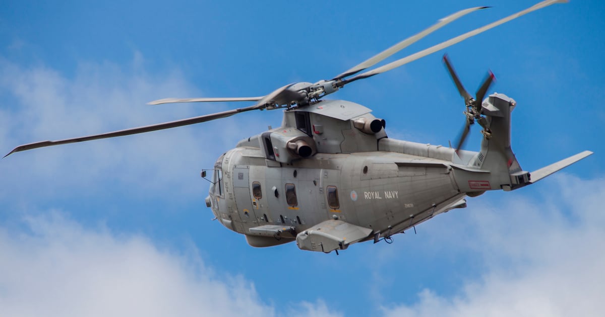 British warship and ‘sub hunter’ helicopter deployed for EU meeting in Wicklow