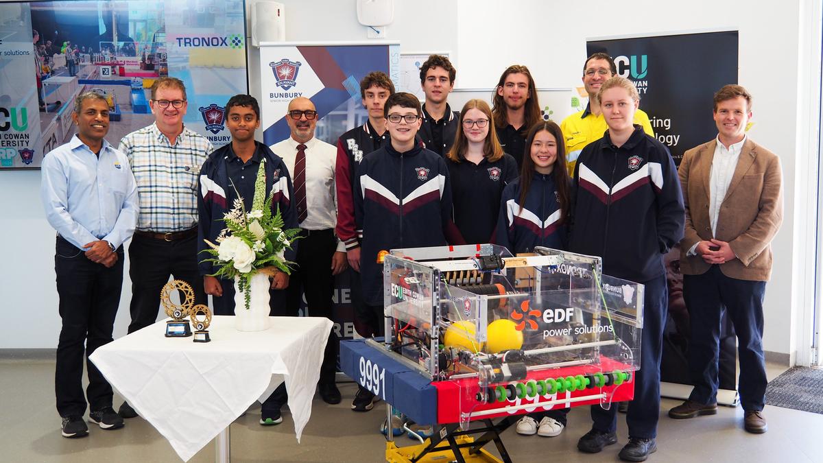 Bunbury Senior High School crowned the WA State champions after at Robotics Playoffs State Championship