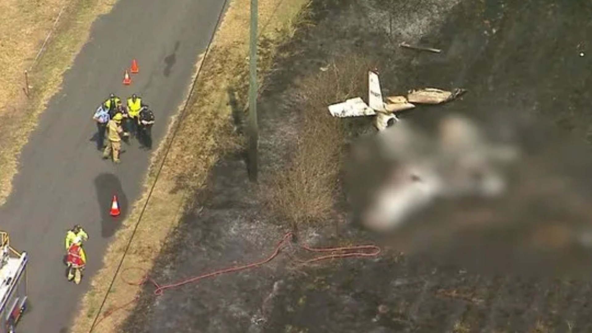 Businessman, 56, and daughter, 23, killed in horror plane crash minutes after take-off as cops probe cause of smash