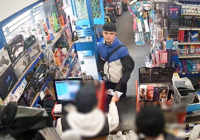 CCTV captures smiling killer buying knife in corner shop hours before murder