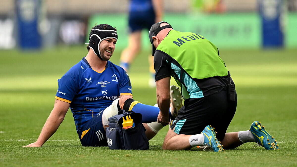 Caelan Doris to miss start of Leinster’s season as Ireland captain faces race to be fit for Nations Championship finale