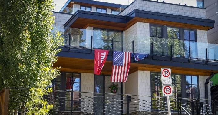 Calgary home with pro-Trump flags vandalized amid cross-border trade war