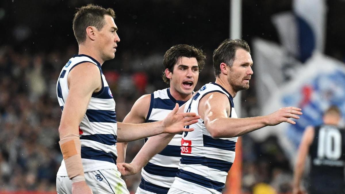 Cats kick clear to end Blues' stunning AFL season