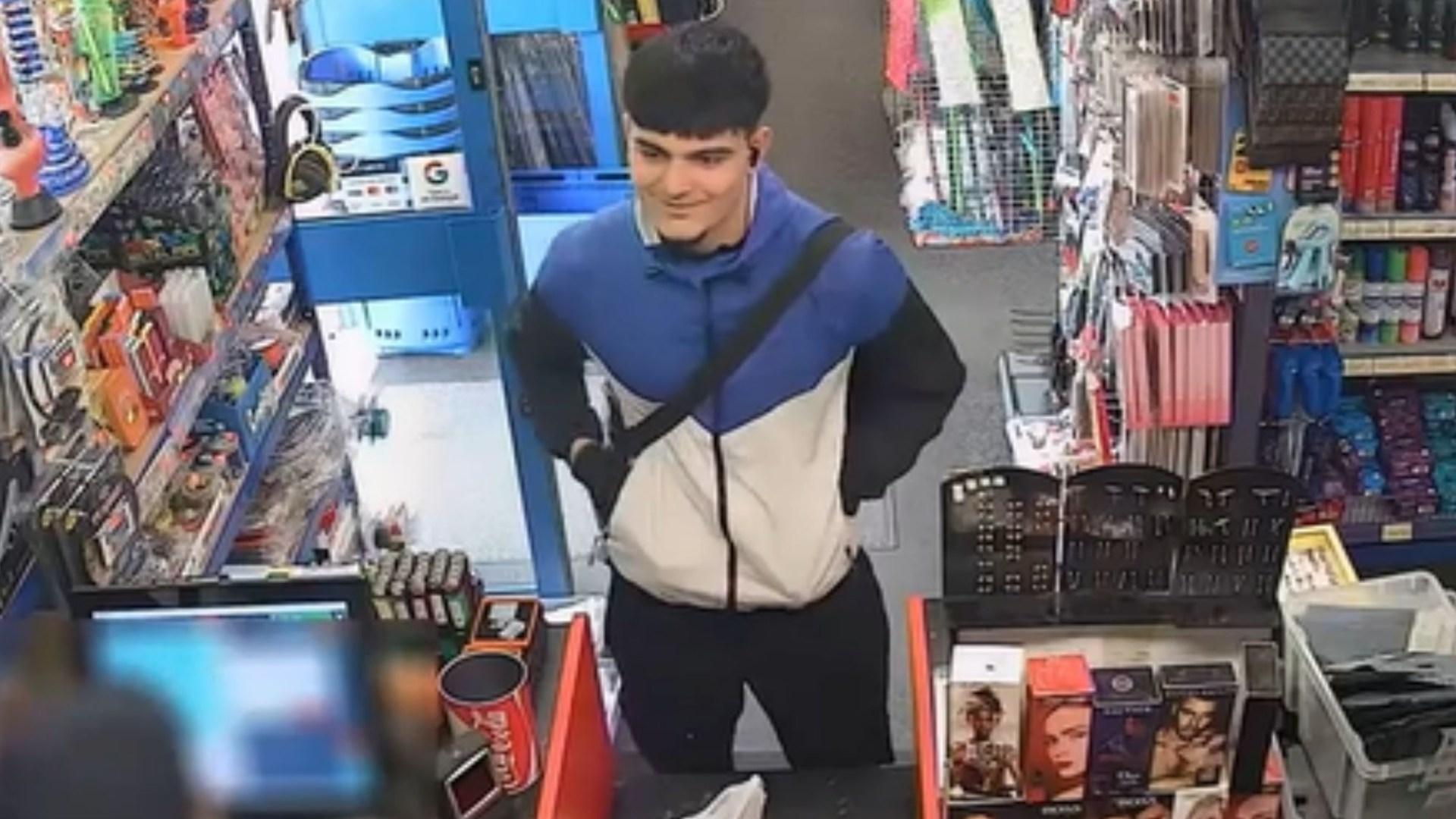 Chilling moment grinning killer buys knife before travelling 150 miles by train to brutally murder man in ‘stalking row’