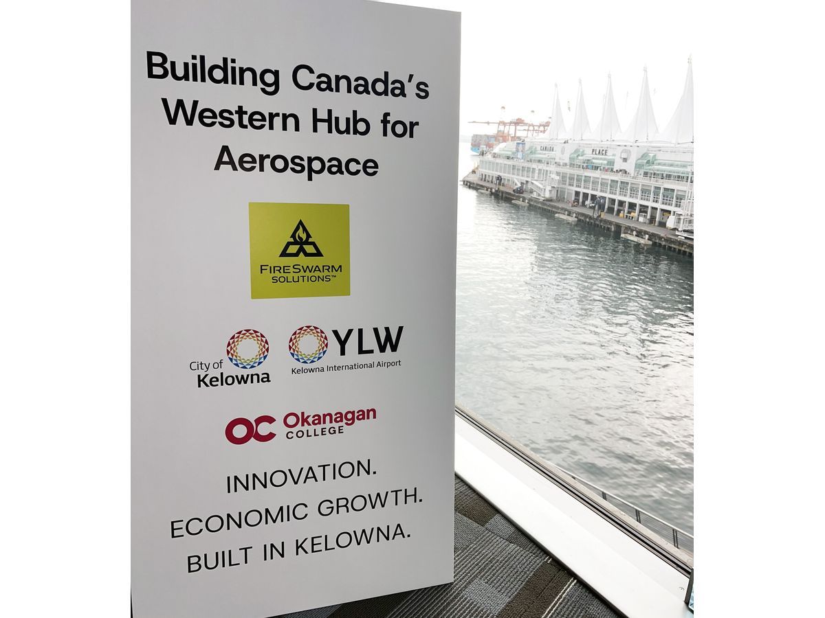 City of Kelowna, FireSwarm Solutions and Okanagan College Launch Partnerships to Build B.C.’s Hub for Drone and Aerospace Innovation