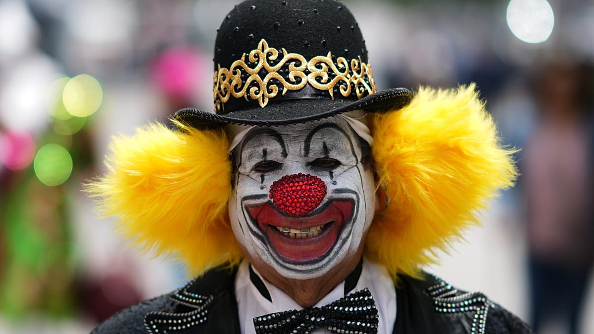 Clowns take over the streets of Brazil’s historic Mariana