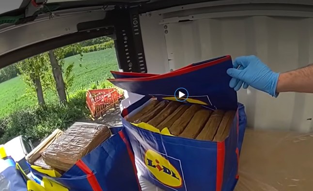 Cocaine worth £2,000,000 found in Lidl bags on freight lorry