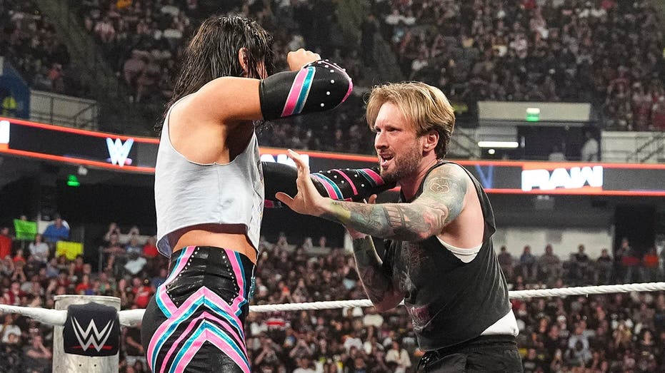 Comedian Matt Mathews faces wrath of WWE stars as he gets dragged into ring on 'Monday Night Raw'