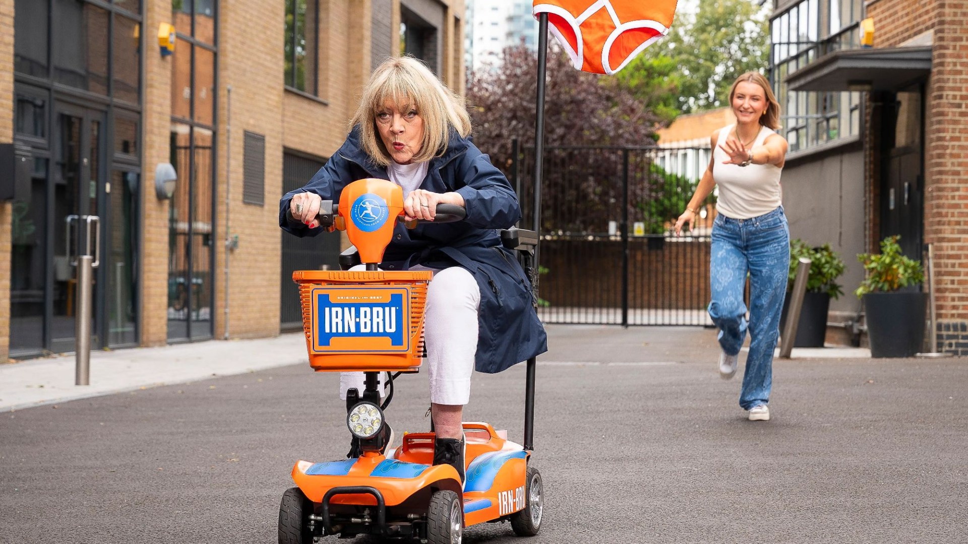 Coronation Street star Amanda Barrie challenges fans to ‘hunt her down’ in new stunt with grannies in balaclavas