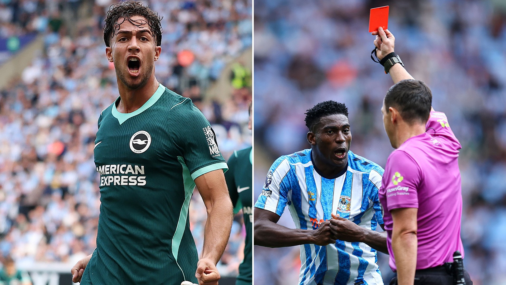 Coventry 0 Brighton 5: Lampard’s side still yet to score as ruthless Seagulls make them pay for controversial red card