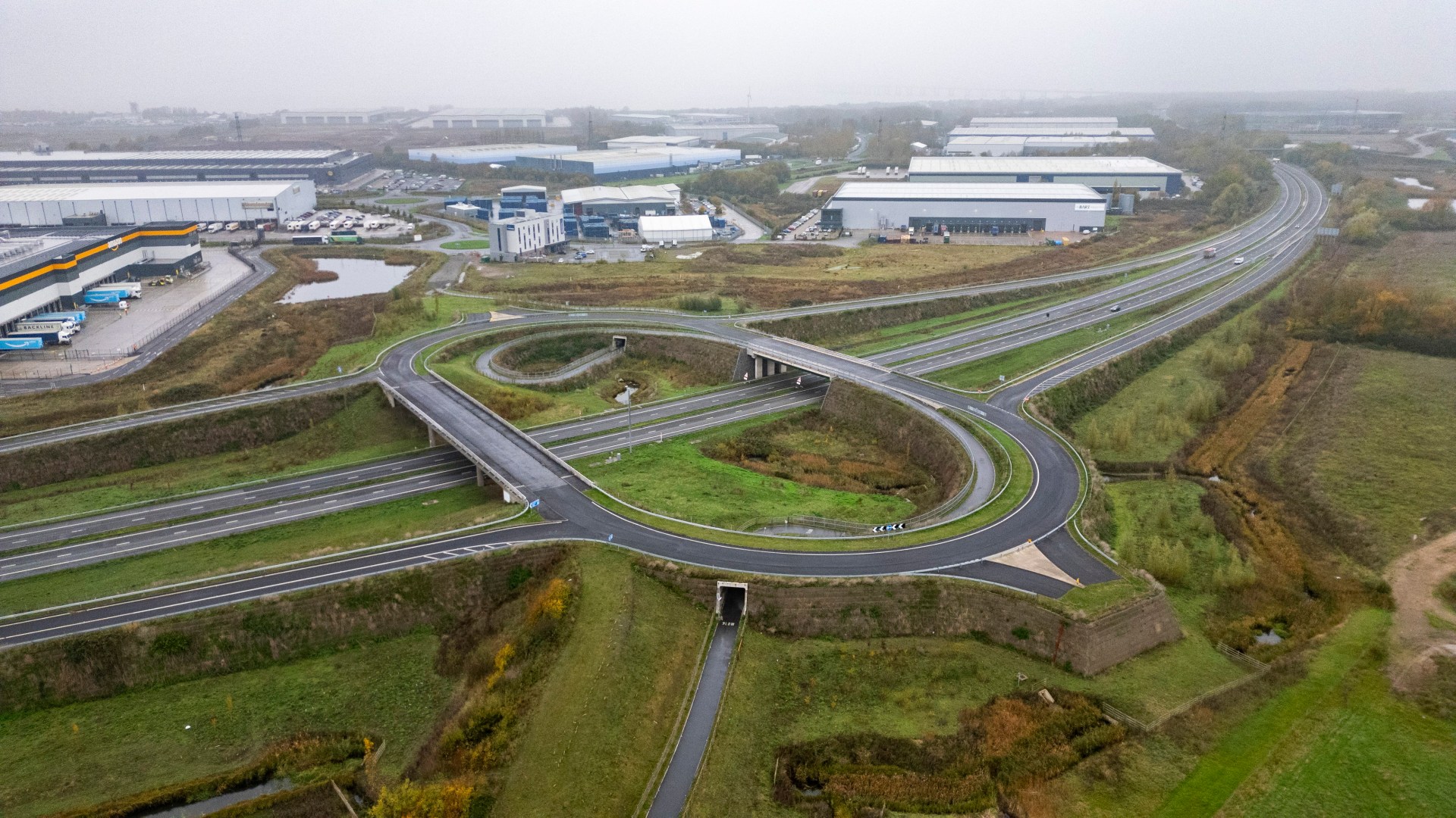Cracks uncovered in Britain’s motorway ‘ghost junction’ – despite it costing £40MILLON and never being used