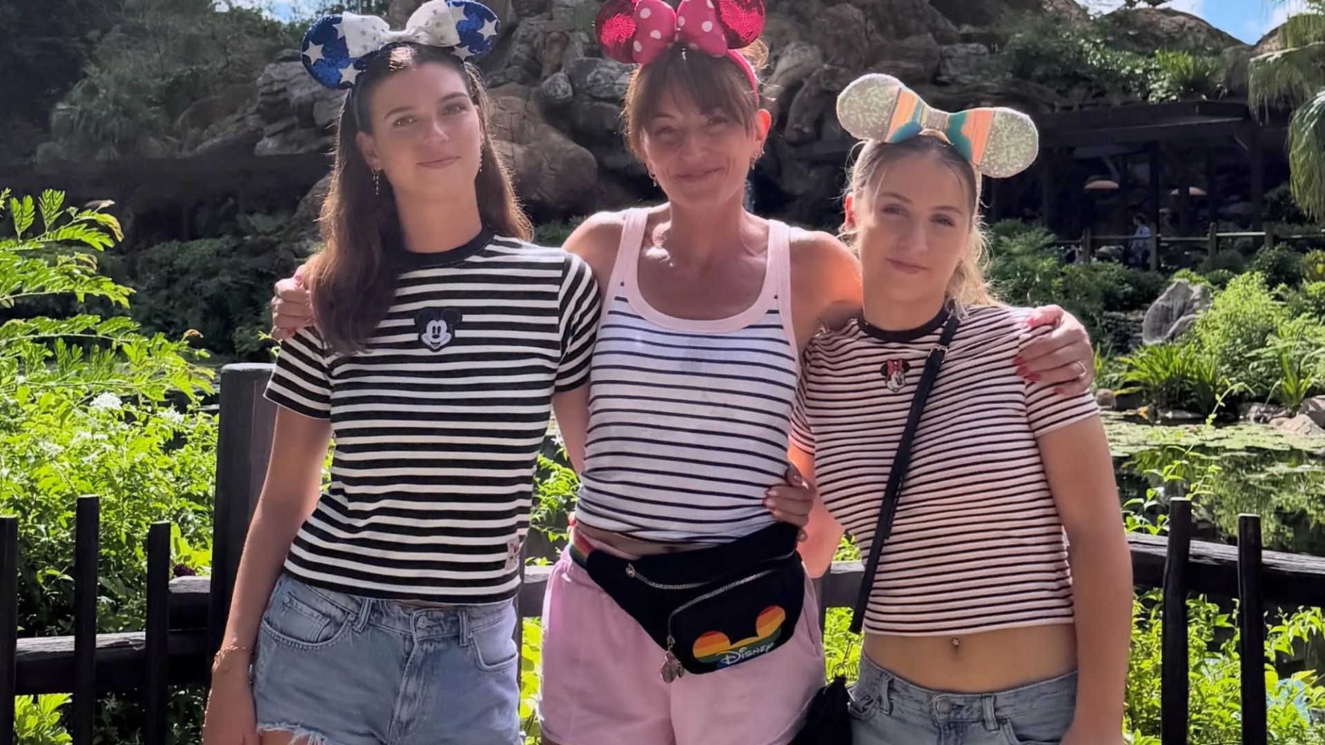 Davina McCall, 58, looks incredible in tiny shorts as she poses with rarely-seen daughter at Disney World