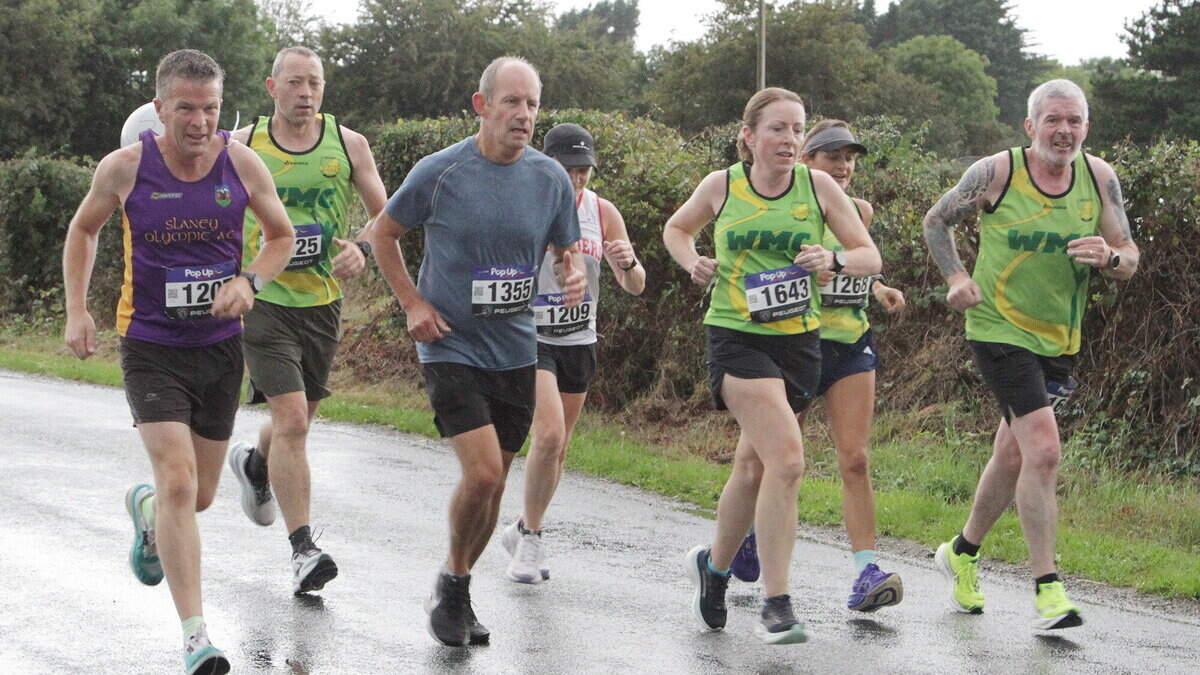 Dedicated runners take to the road in Wexford despite wet conditions