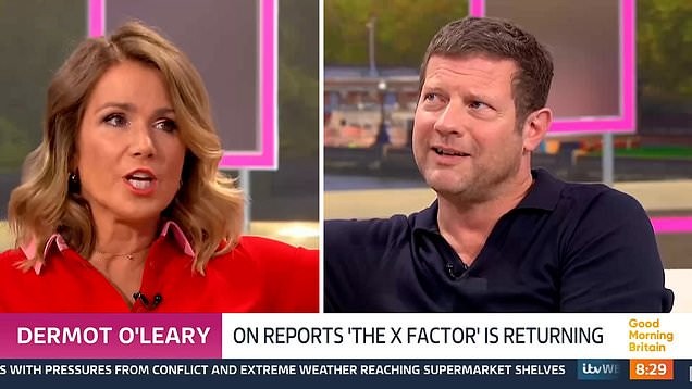 Dermot O’Leary visibly uncomfortable after Susanna Reid asks ‘brutal’ question