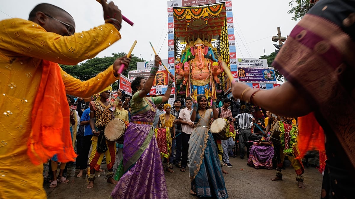 Devotees flock to Mumbai and Hyderabad as Ganesh Chaturthi begins