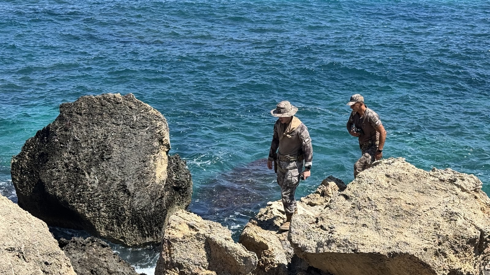 Diving team search for ferry wreckage in northern Cyprus