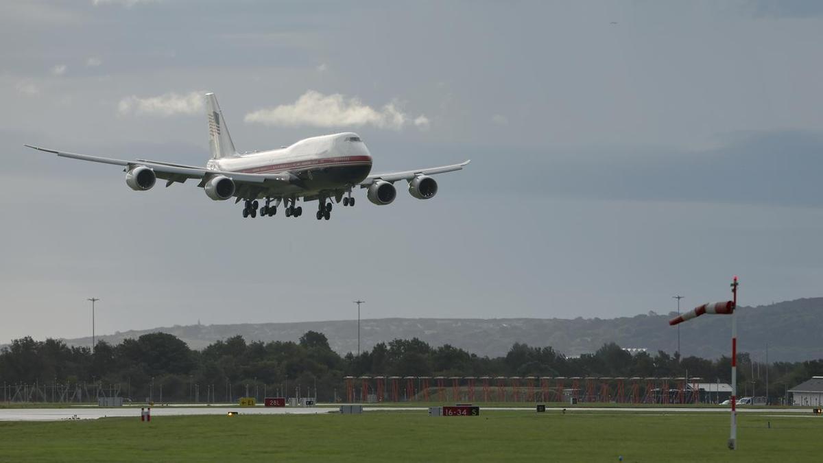 Donald Trump arrives in Ireland for two-day visit