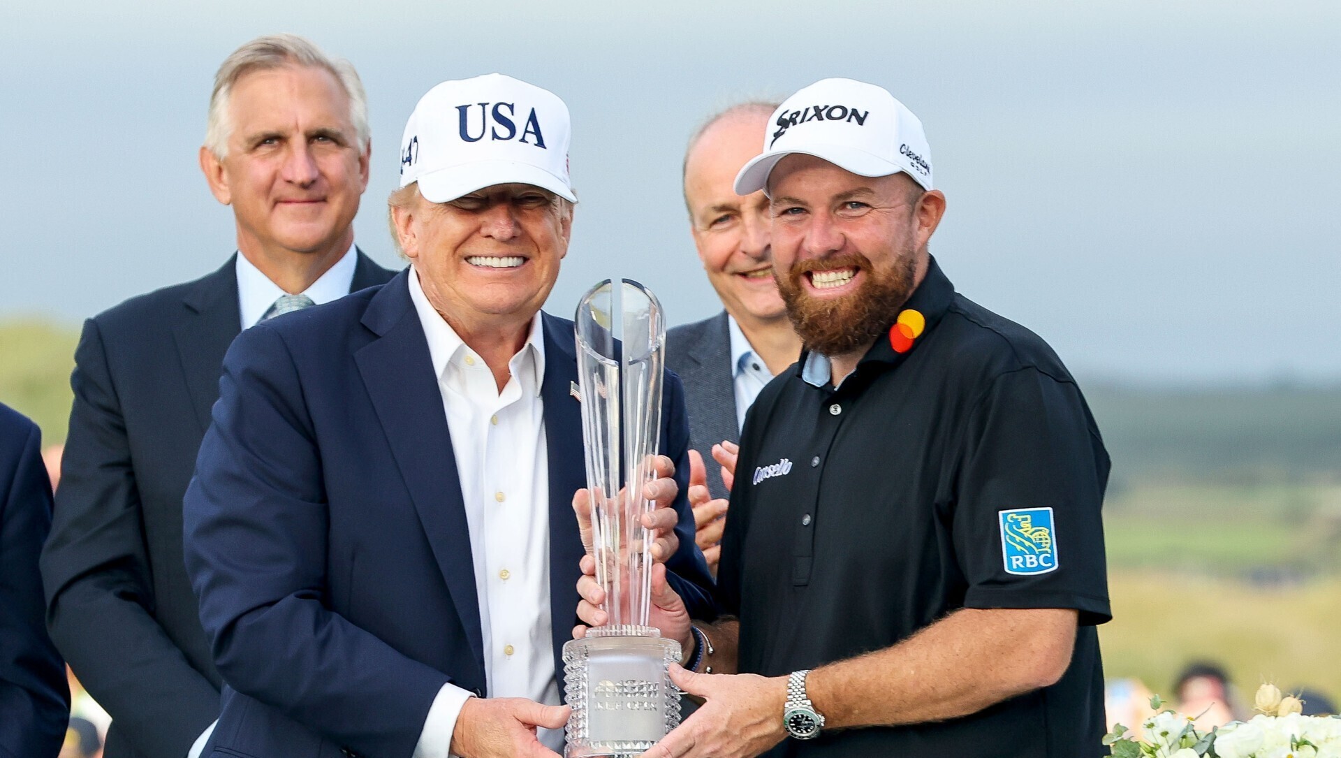 Donald Trump claims he will remove tariffs from Irish whiskey in Irish Open speech