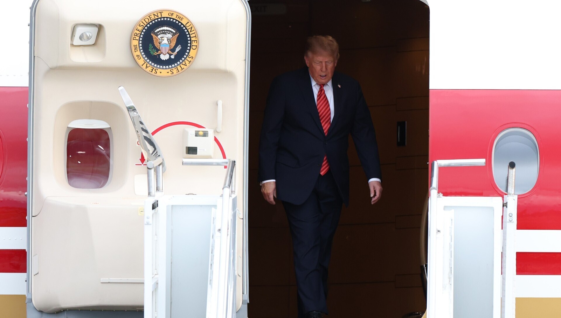 Donald Trump lands in Ireland for two-day visit