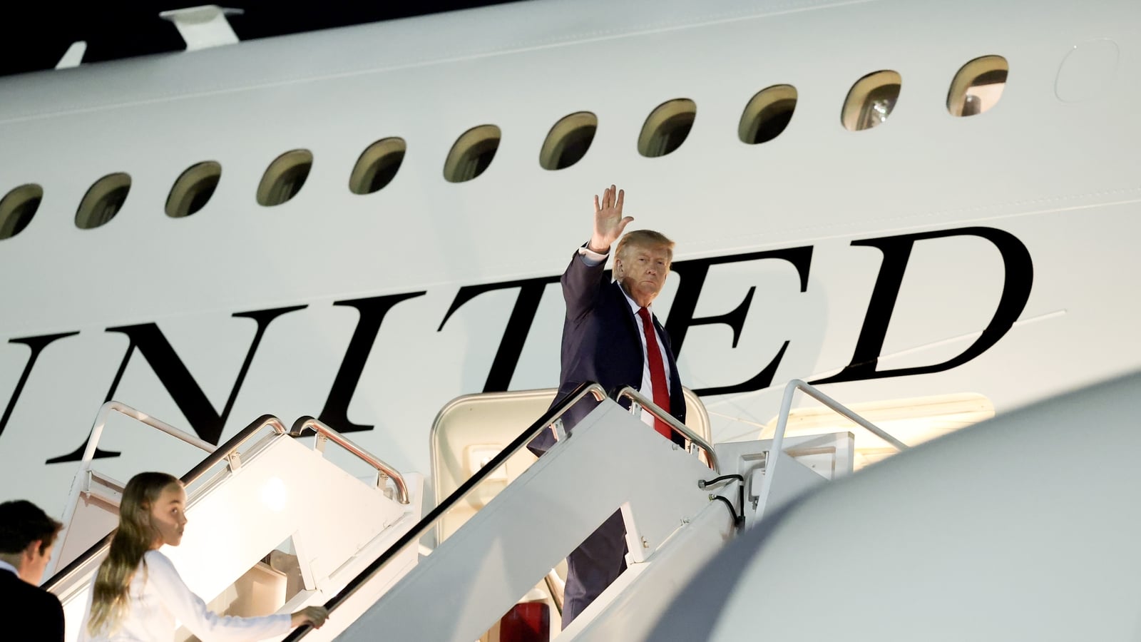 Donald Trump on the way to Ireland for two-day visit