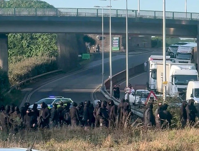 Dover protest live: Hundreds of masked men block port of Dover in ‘stop the boats protest’