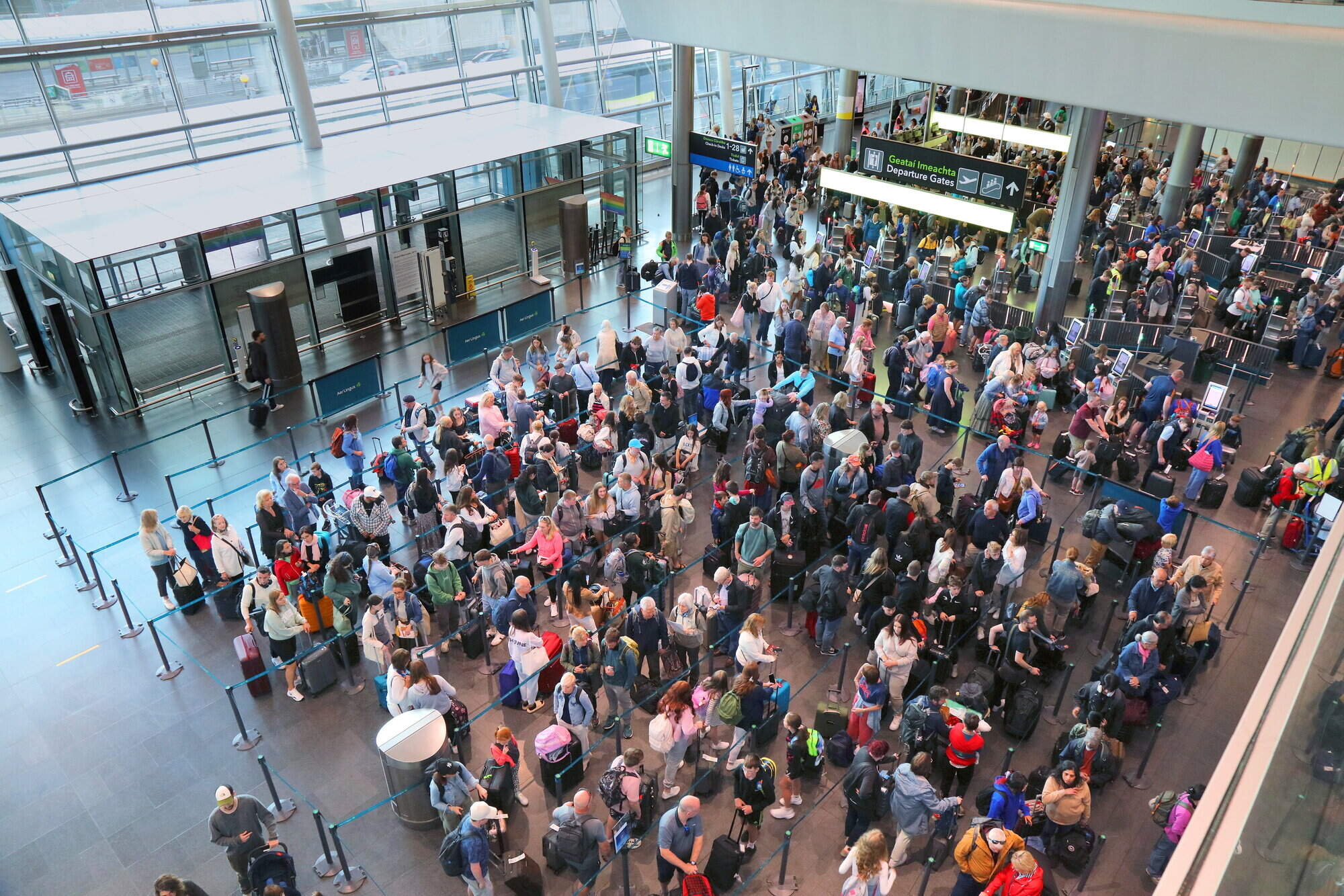 Dublin Airport records record summer passenger numbers as 3.8 million travel through in August