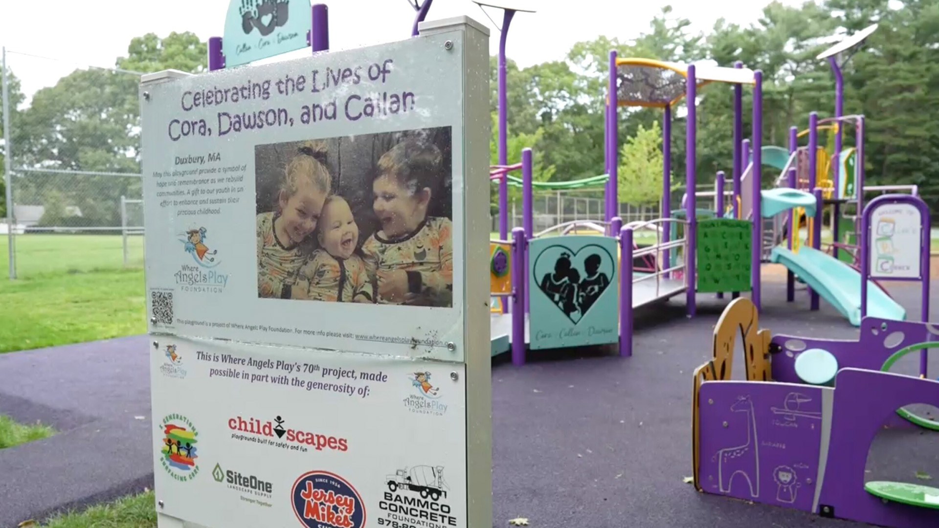 Eerie pictures of playground Patrick Clancy opened in honor of 3 dead children lying silent during Lindsay’s trial