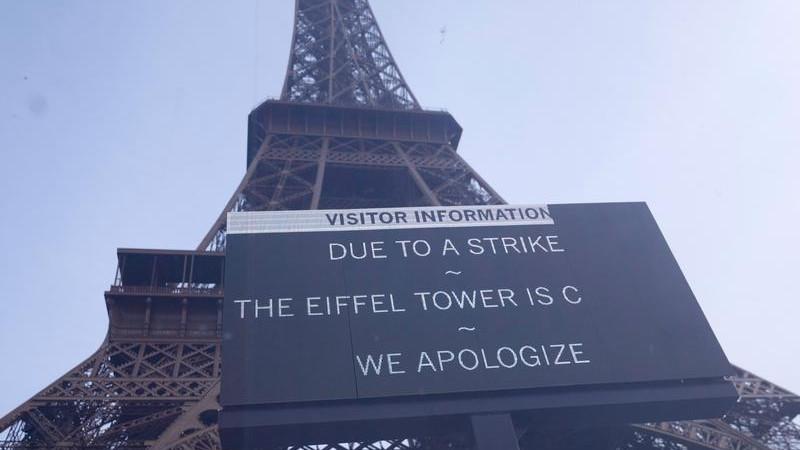 Eiffel Tower closes as staff stage strike over ‘humiliating’ removal of female employees for Hindu visit group