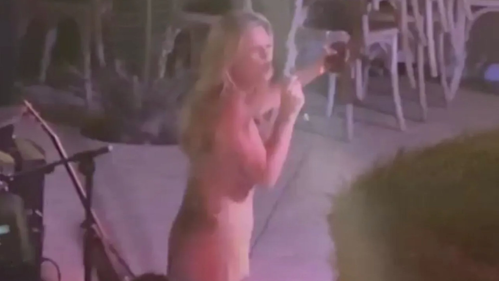 Emily Atack grabs the mic with wine glass in tow before slow-dancing with husband in never seen before videos of wedding