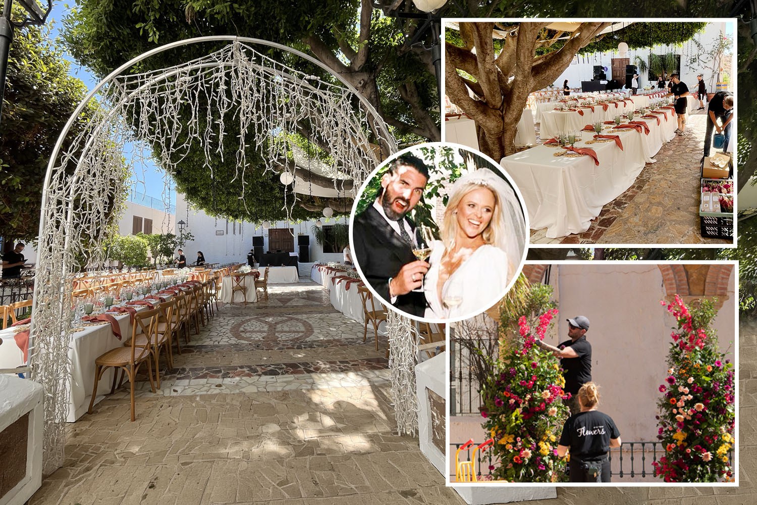 Emily Atack’s second wedding gets underway as she prepares to tie the knot at 16th Century Spanish church