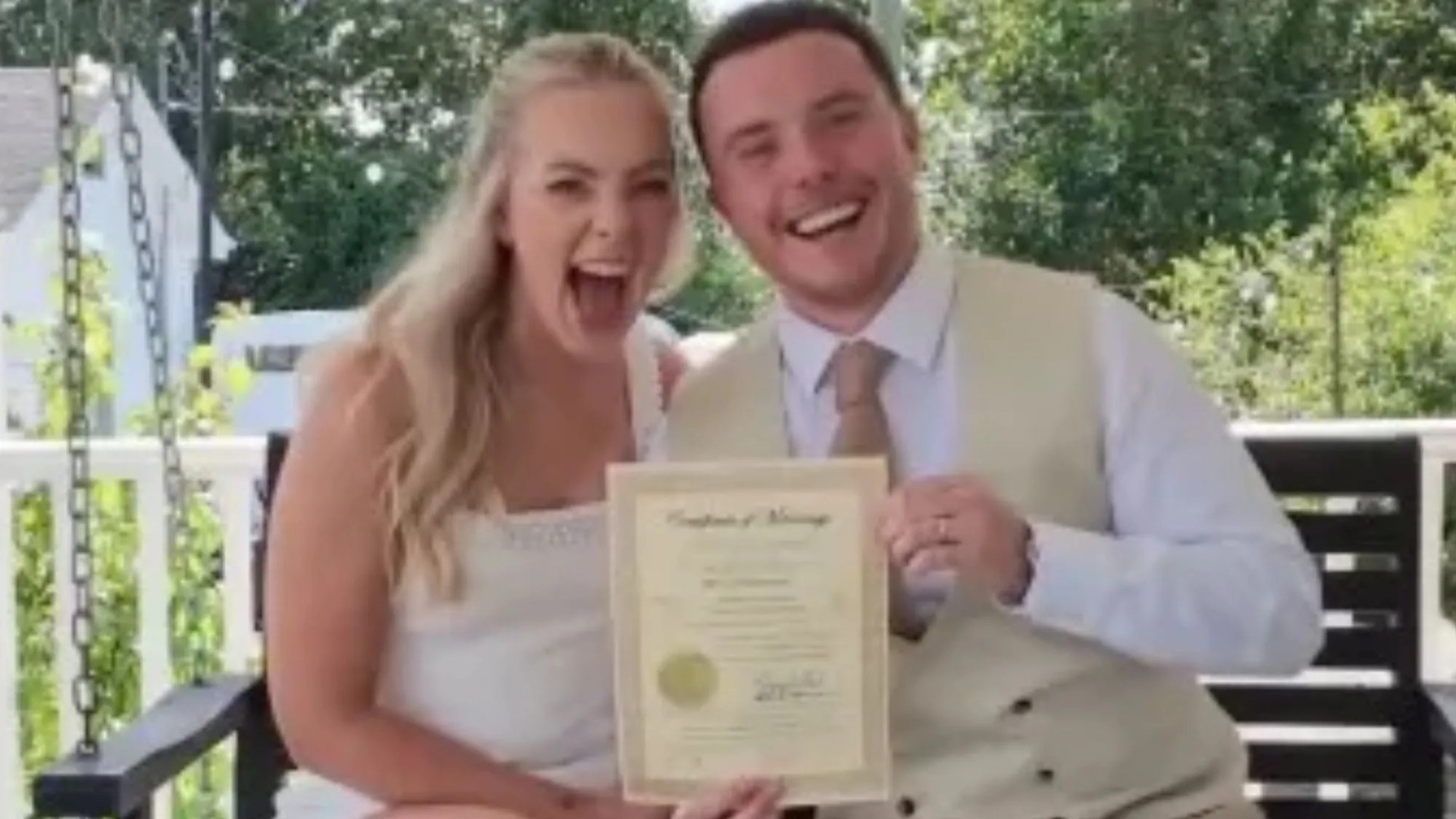 Emmerdale star Bradley Johnson reveals he’s eloped and married girlfriend in Nashville – after being axed from soap