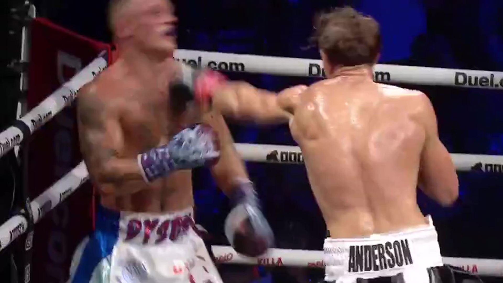 England star’s brother secures stoppage win on Misfits Boxing card as referee waves off fight
