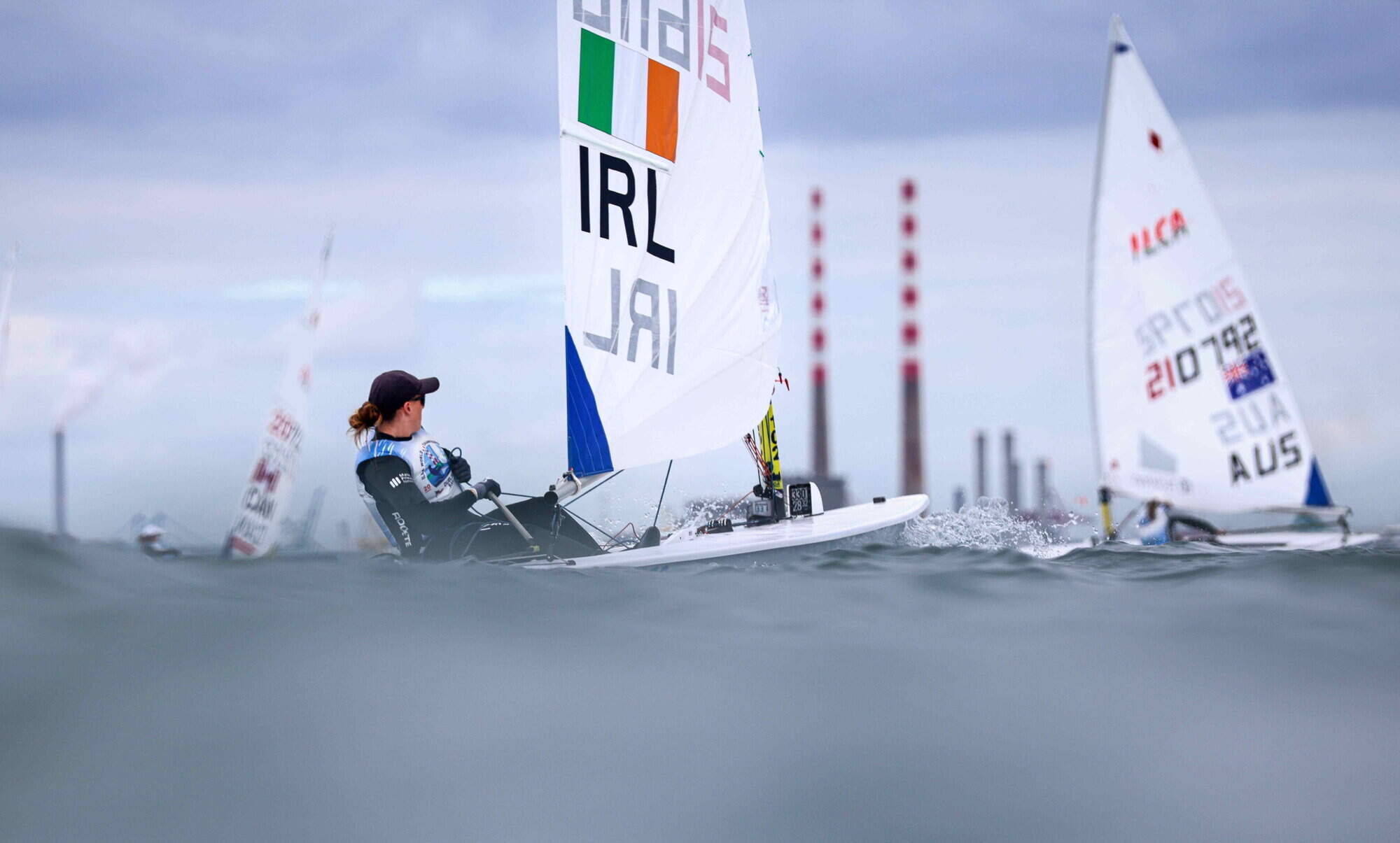 Eve McMahon climbs to 11th in Gold Fleet at ILCA 6 World Championship on Dublin Bay