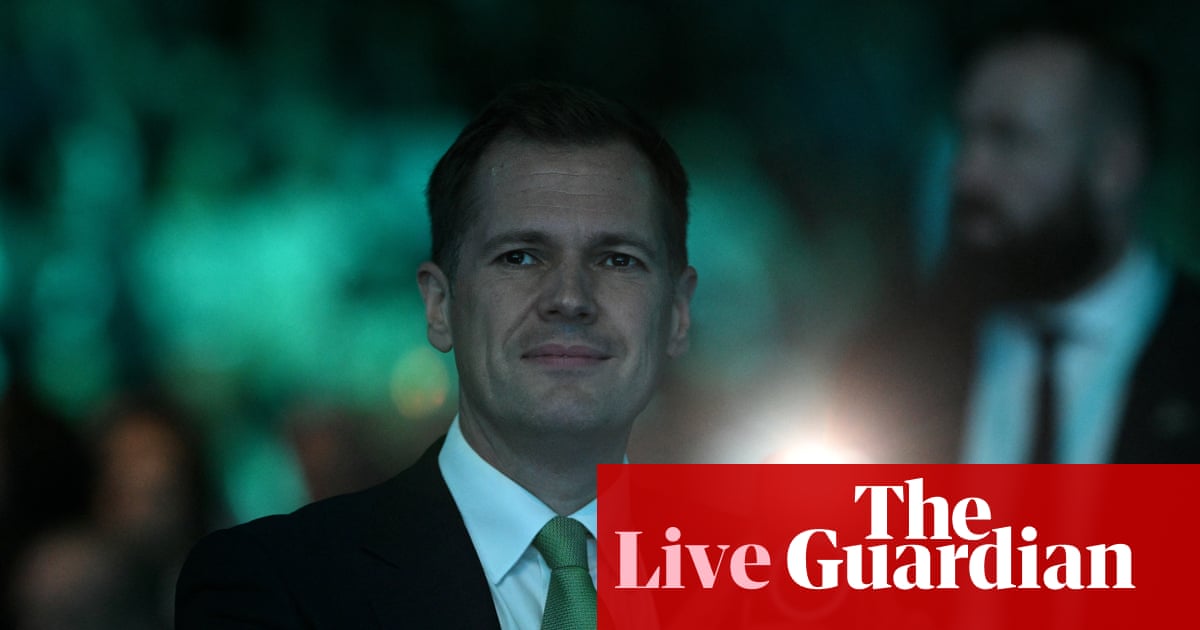 Farage and Jenrick to speak on final day of Reform conference marred by scandal and protests – UK politics live